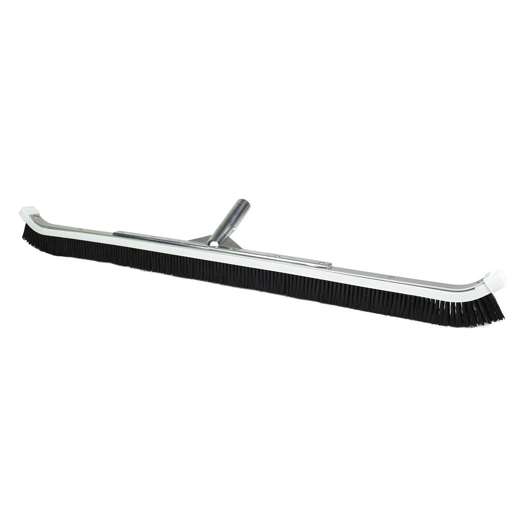 Poolmaster 36-Inch Extra-Wide Commercial Pool Brush, Heavy-Duty Aluminum Back, Curved Head with Nylon Bristles, Safe for Vinyl, Gunite, Fiberglass and Concrete Pools