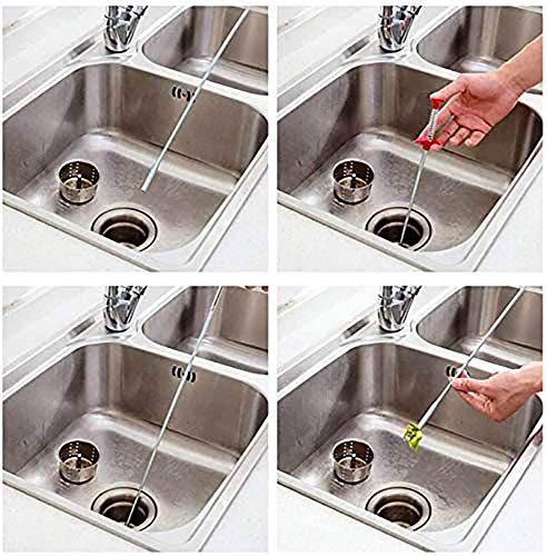 Flexible Grabber Claw Pick Up Reacher Tool With 4 Claws Bendable Hose Pickup Reaching Assist Tool for Litter Pick, Home Sink, Drains, Toilet (63 inch)