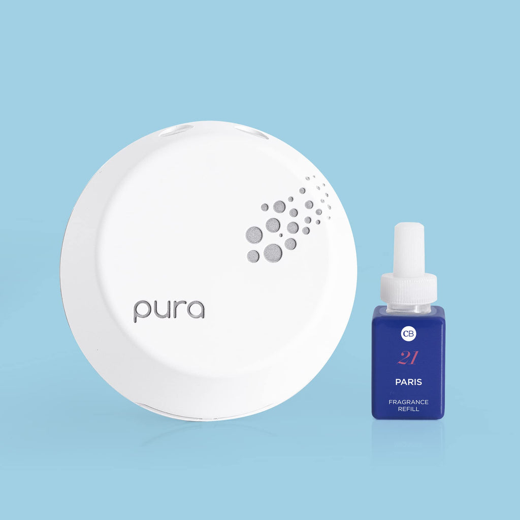 Capri Blue Paris Pura Refills – 2-Pack Bundle of Pura Oil Diffuser Refills – Pura Diffuser Refills with White Tea, Violet, & Vanilla Scents – Long-Lasting Aromatherapy Diffuser Refills (Pack of 2)