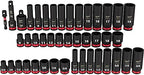 Milwaukee 43PC Shockwave Impact Duty 3/8" Drive SAE & Metric Deep 6 Point Socket Set with Accessories