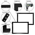 HSK A4 LED Artist tracing Light Box Copy Table, Adjustable High Brightness Light Pad for Tatto Drawing, Sketching, Animation,Diamond Painting Accessories