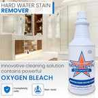 Bring It On Cleaner Hard Water Stain Remover - Soap Scum, Calcium, Lime Scale, Remover for Shower Door, Tile, Glass, Fiberglass, Bathroom, Sink, Stone, Door 32 Ounce