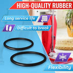 6Pcs Sanitaire Vacuum Belts - Commercial Vacuum Cleaner Belts Sanitaire Commercial Vacuum Belt Sanitaire Sc679 Belt Replacement Belt for Commercial Vacuums - Black Belt Vacuum Cleaner Belt Rubber Belt
