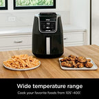 Ninja Air Fryer XL, 5.5 Qt. Capacity that can Air Fry, Air Roast, Bake, Reheat & Dehydrate, with Dishwasher Safe, Nonstick Basket & Crisper Plate and a Chef-Inspired Recipe Guide, Grey, AF150AMZ