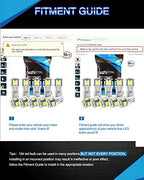 Marsauto 194 LED Bulb 6000K White 168 T10 2825 W5W 5SMD Replacement Bulbs for Car Dome Map Door Courtesy Side Marker Reading Glove Box License Plate Lights (Pack of 10)