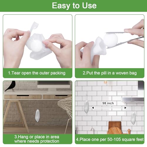 10 Packs Repellent Rat Ball Mouse Repellent, Peppermint Oil to Repel Mice and Rats, Rats Mice Rodent Repellent Deterrent Pest Insect Control