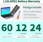 DMKAOLLK L16M4PB1 L16C4PB1 L16L4PB1 Battery Replacement for Lenovo Yoga 720 13 720-13IKB 720-131KB, Yoga 730-13IKB 730-131KB,Yoga 730 730-13IWL 730-131WL 5B10M52738 2ICP4/43/110-2 48Wh
