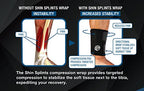 Pro-Tec Athletics Shin Splint Compression Wrap Black