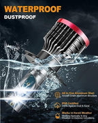 H4/9003 LED Bulbs,80W 16000 Lumens Bright,6500K Cool White LED Fog Light Halogen Replacement IP68 Waterproof, Pack of 2