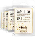 Shortie's Candle Company Vanilla Bean Wax Melts Bulk Pack - Formula 117-4 Highly Scented 3 Oz. Bars (12 Oz. Total) - Made with Natural Oils - Bakery & Food Air Freshener Cubes Collection