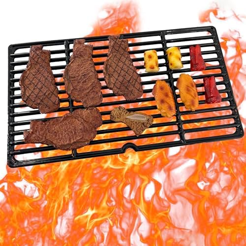 Direct store Parts DC113 Cast Iron Cooking grid Replacement for Charbroil 463247209, 463247310, 463248208, 463224912, 463231711, for Cuisinart, Tuscany Gas Grill, set of 3, 18 1/8" x 30" Total