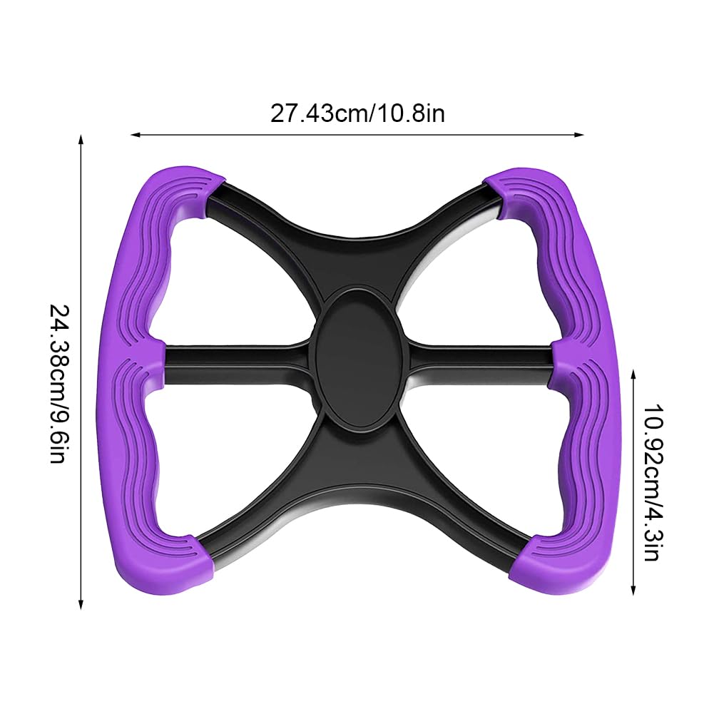 Yuhoo Lift Assists Standing Aid-Handicap Bar with No-Slip Grip Handles, Contact Free Grip Lift Assist Foot Standing Mobility Aid, Portable Help Seniors Handicapped Transfer Assistant(Purple)