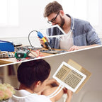 5X Hands Free Magnifying Glass for Reading,Flexible Gooseneck Full Page Magnifier,Large Reading Magnifier for Neck Wear Repair Sewing Low Vision Elderly