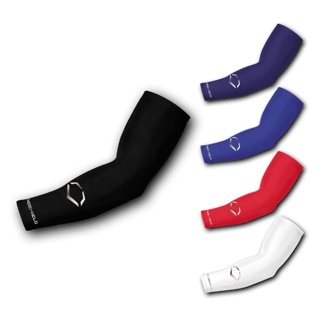 EvoShield Adult Solid Compression Arm Sleeve - Black, Large/X-Large