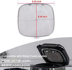 2PCS Stainless Steel Splatter Shield for Ninja Foodi AG301, Replacement Splatter Screen Air Fryer Accessories for Ninja Foodi 5-in-1 Indoor Grill AG300, AG300C,AG301C, AG302, AG400