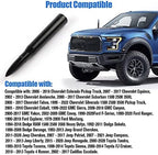 BJSIA Universal Car Antenna Replacement Compatible with Ford, Dodge, Chevrolet, GMC, Jeep, Toyota Truck Replacement Antenna - Made of Rugged Billet and Aluminum, Black, Car Accessories