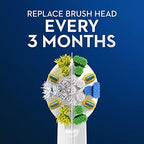 Oral-B Floss Action Replacement Brush Heads for an Oral-B Electric Toothbrush, Pack of 4