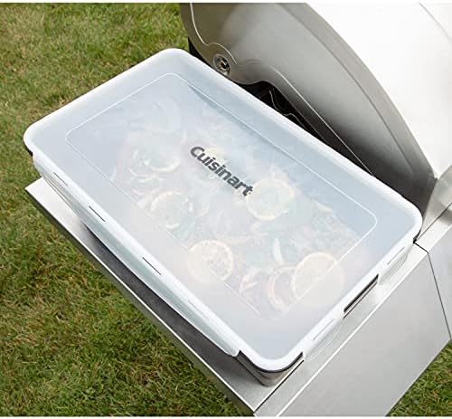 Cuisinart XL Collapsible Marinating Container, Large Capacity Grill Accessories Perfect for BBQs and Tailgates, Marinade and Brining Prep, Collapsible Silicone for Easy Storage