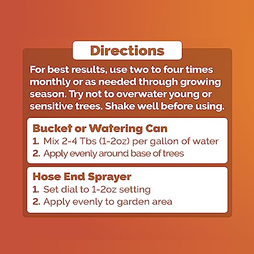 Bloom City's Organic Citrus & Fruit Fertilizer for Fruit Trees - Citrus Tree Fertilizer for Potted Trees - Perfect Lemon Tree Fertilizer, Quart (32 oz)