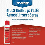 JT Eaton 217P Kills Bed Bugs Plus Aerosol Insecticide Spray, Water-Based Formula with Up to 12 Weeks of Protection for Bedbugs, Dust Mites, Ants, and Roaches