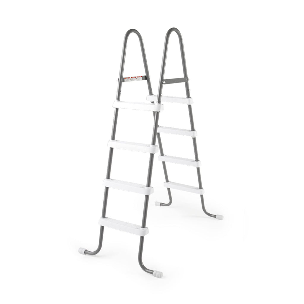 Intex Steel Frame Above Ground Swimming Pool Entry/Exit Ladder for 48" High Wall Pools, 300 Pound Capacity, Accessory Only, Pool Not Included