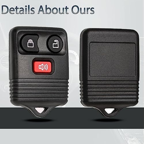 Key Fob Keyless Entry Fits for Ford F150 F250 F350 Explorer Expedition 1998-2016 / Ranger Escape Edge E150 Freestar/Lincoln Navigator Mazda 3 Button Remote Control Replacement CWTWB1U345