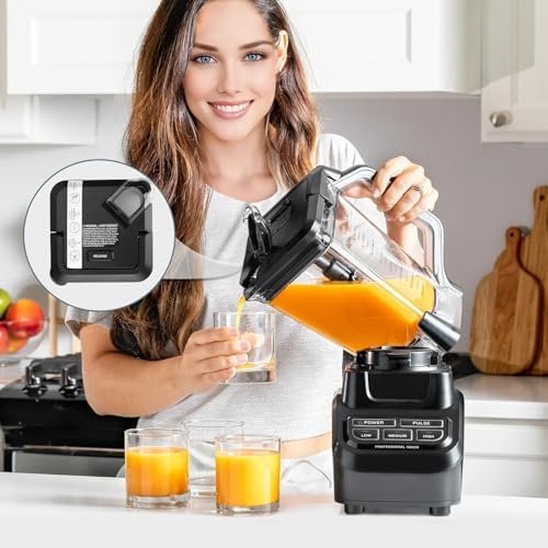 Lid Replacement for Ninja Blender 72 OZ Pitcher, Replacement Parts Top Locking Lid Cover for Ninja Blender BL660 BL770 BL740 BL780 BL772Q BL773CC0 BL665Q, Ninja New Model Food Processor Accessories