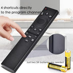 Voice Remote Replacement for Samsung Smart TV, BN59-01385A Compatible for All Samsung Smart TVs (4k 8K Ultra HD Neo QLED, LED) with Voice Function, and Smart Curved Frame, with 4 Shortcut Buttons