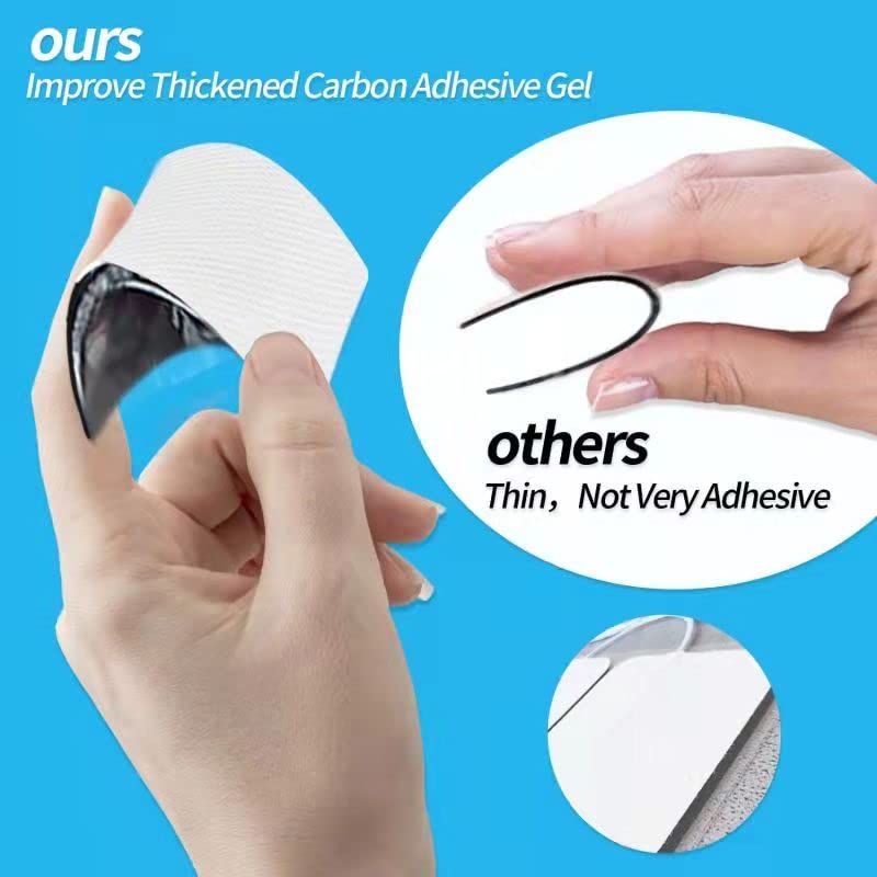TENS Unit Replacement Pads, 48 PCS Premium Thickened Reusable Self-Adhesive Electrode Pads for EMS Muscle Stimulator Massager, 2"x4" - 48 Pcs