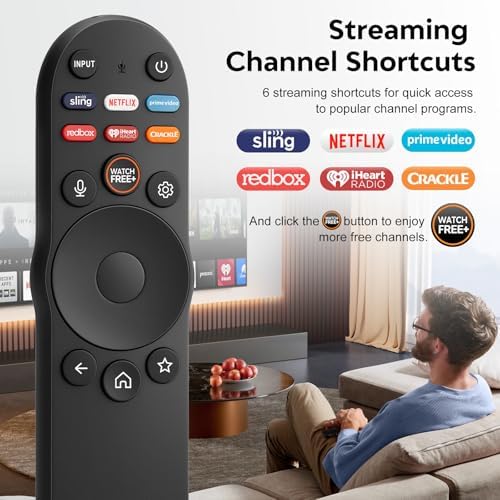 Replacement for VIZIO Smart TV Voice Remote Control XRT270 for VIZIO D/P/M/V-Series FHD 4K Quantum Pro Smartcast TVs