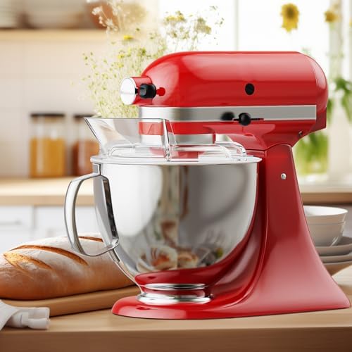 COFUN Pouring Shield for KitchenAid 4.5-5 Q Tilt-Head Stand Mixers, Fit Splash Guard for KitchenAid Mixer Bowl(Stainless Steel, Glass, Ceramic)- For Kitchen Aid Accessories and Attachments