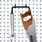 Menecor 5PCS Pegboard Drill Holder with Double Hooks and Accessories Bag for Power Tools