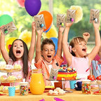 Dinosaur Party Favors Funny Mini Dinosaur Toys Dinosaur Birthday Party Supplies 24 Pack Dino Eggs and 24 Hatching Card Bulk Gifts Novelty Birthday Party Decorations for Kids Boys Girls Toddler