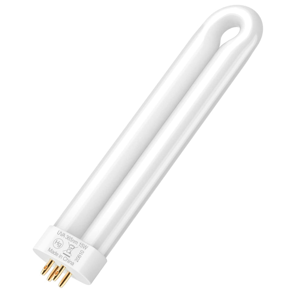 GOOTOP T6, T8, T9 Bug Zapper Replacement Bulb, 15W, 4-Pin Base, U-Tube Bulb