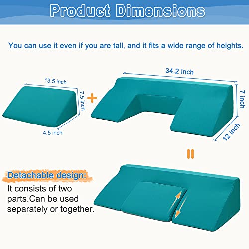 Bedsore Turning Wedge Pillow Side Sleeping Body Positioning Anti Bed Sores Treatment Bedridden Elderly Patient Foam Cushion Prevent Pressure Ulcer Incline Wedge Medical Nursing Care After Surgery