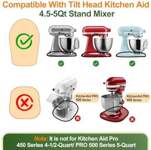 Bamboo Mixer Slider for KitchenAid 4.5-5 Qt Tilt-Head Stand Mixer, Appliance Sliding Mat Pad, Kitchen Countertop Storage Accessories Mixer Moving Tray Board Attachments, Kitchen Aid Mixers Accessories