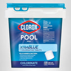 Clorox® Pool&Spa™ XtraBlue 1” Swimming Pool Chlorinating Tablets, Kills Bacteria & Stops Algae, Perfect for Small Pools (5 LB)