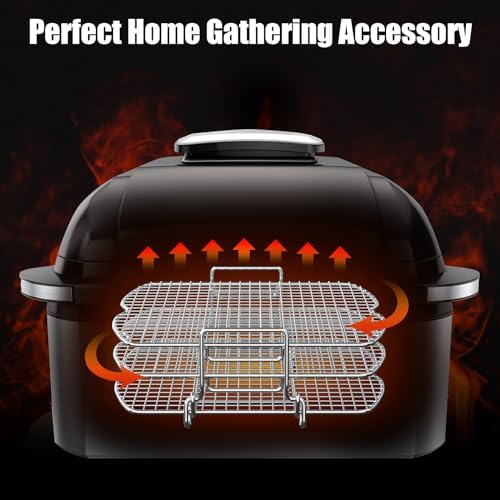 Dehydrator Rack for Ninja Foodi AG300 Grill, 3 Stackable Layers Dehydrator Rack Stand for Ninja Foodi AG300 Accessories, Rectangle Air Fryer Accessories for Ninja AG300 AG301 Foodi Grills
