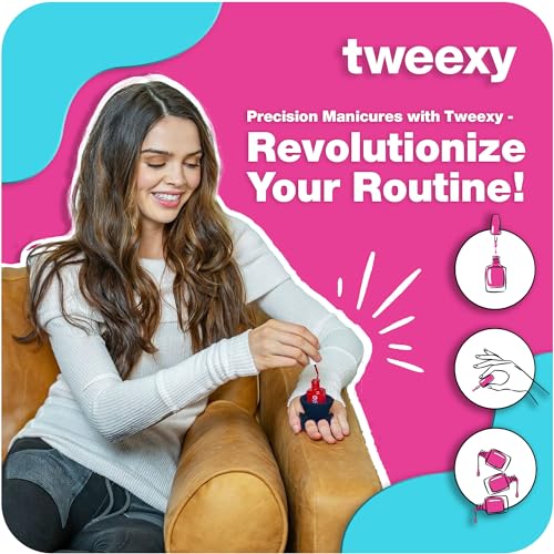 tweexy Wearable Nail Polish Holder Ring - Ideal Gift for Teenage Girls - Nail Polish Holder Stand for Manicure & Pedicure, Fingernail Painting - Nail Polish Accessories (Black Moon)