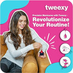 tweexy Wearable Nail Polish Holder Ring - Ideal Gift for Teenage Girls - Nail Polish Holder Stand for Manicure & Pedicure, Fingernail Painting - Nail Polish Accessories (Black Moon)