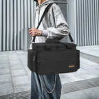 AKOZLIN Cable File Bag DJ Gig Bag Cord Organizer Case with Detachable Dividers for Laptop,DJ Gear, Sound Instrument and Music Equipment Accessories