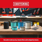 CRAFTSMAN CMXZVBE38779 Genuine General Purpose and Wet Application Wet Dry Vac Replacement Vacuum Filters for Most 5 to 20 Gallon CRAFTSMAN Shop Vacuums, Easy Installation, Liquid and Dry Pick-ups