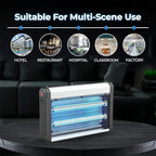 Trapped Bug Zapper Extra Light 2800v for Indoor Outdoor Use, Includes Hanging Chain Mosquito Trap with Removable Collection Tray