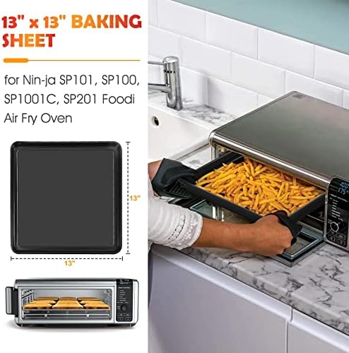 13" × 13" Nonstick Baking Sheet, Replacement Baking Pan for Ninja SP100, SP101, SP1001C, SP201 Foodi Air Fry Oven, Baking Tray for Ninja Foodi 8-in-1 Air Fry Oven