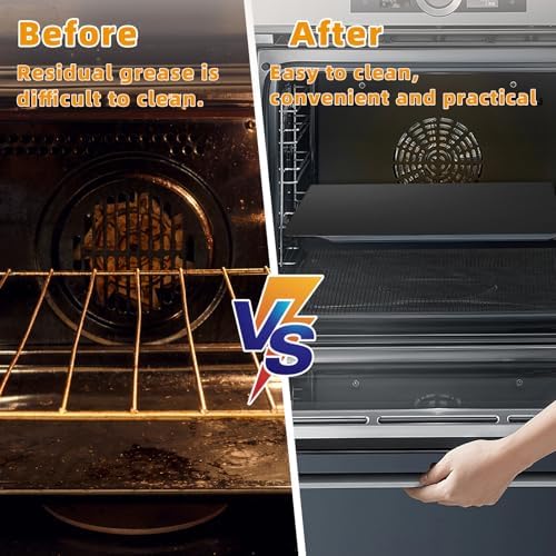 Air Fryer Liners Reusable Compatible with Breville Smart Oven Air Fryer Pro BOV900BSS, Liners for Bottom of Oven Non-Stick Mats for Baking, Cooking, Air Fryer Accessories, w/3x Liners + 3x Mesh