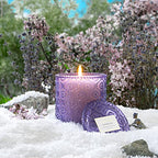 LA JOLIE MUSE Lavender Candle, Mothers Day Candles for Women, Lavender Lilac Candle, Scented Candle Gift for Mom, Aromatherapy Candle, Candles for Home Scented