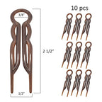 Hair Pins - Plastic, U-shaped Magic Grip Hairpins, Strong Durable Pins For Fine, Thick & Long Hair, Hair Styling Accessories, Set of 20 (Crystal)