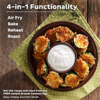 Instant Pot Vortex 6QT XL Air Fryer, 4-in-1 Functions that Crisps, Roasts, Reheats, Bakes for Quick Easy Meals, 100+ In-App Recipes, is Dishwasher-Safe, from the Makers of Instant Pot, Black