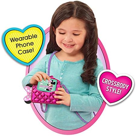 Disney Junior Minnie Mouse Chat with Me Pretend Play Cell Phone Set, Lights and Sounds, Officially Licensed Kids Toys for Ages 3 Up by Just Play