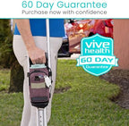 Vive Crutch Accessories Bag - Pouch for Crutches - Accessory Storage Carry Kit for Women, Men, Adults, Kids - Cup and Bottle Pocket Holder with Ergonomic Design (Purple)